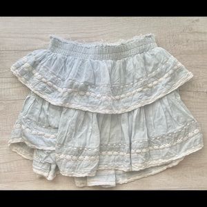 Blue Love Shack Fancy Tiered Skirt